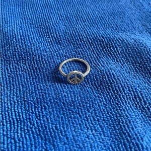 David Yurman peace sign ring size 6